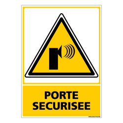 Panneau PORTE SECURISEE (C0661)