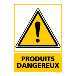 Panneau PRODUITS DANGEREUX (C0664)