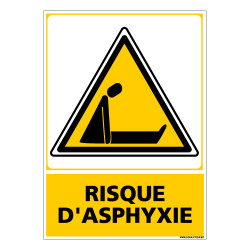 Panneau RISQUE D'ASPHYXIE (C0671)