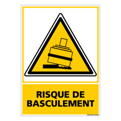 Panneau RISQUE DE BASCULEMENT (C0673)