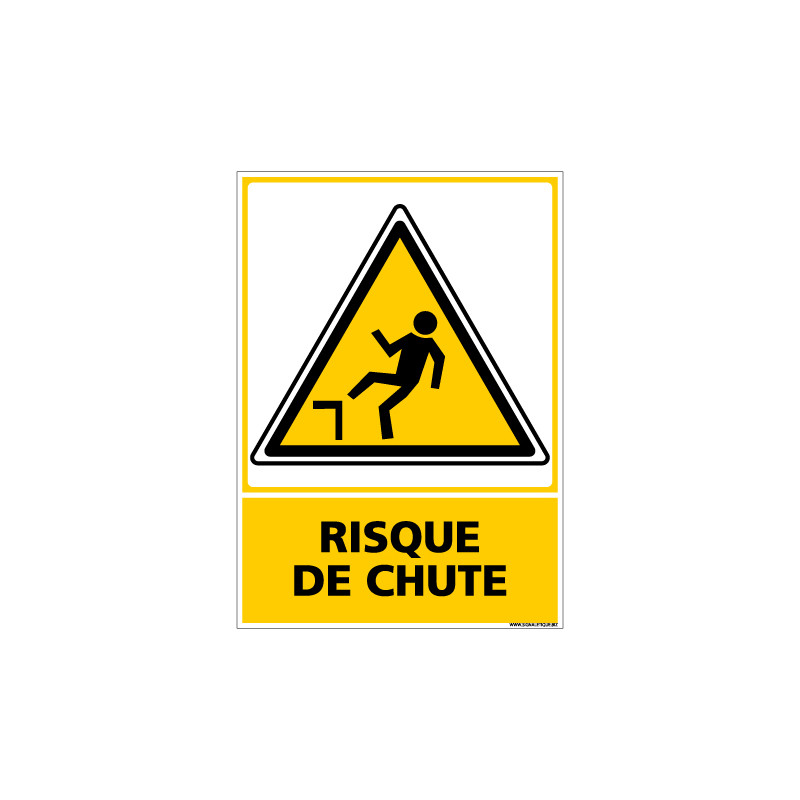 Panneau RISQUE DE CHUTE (C0676)