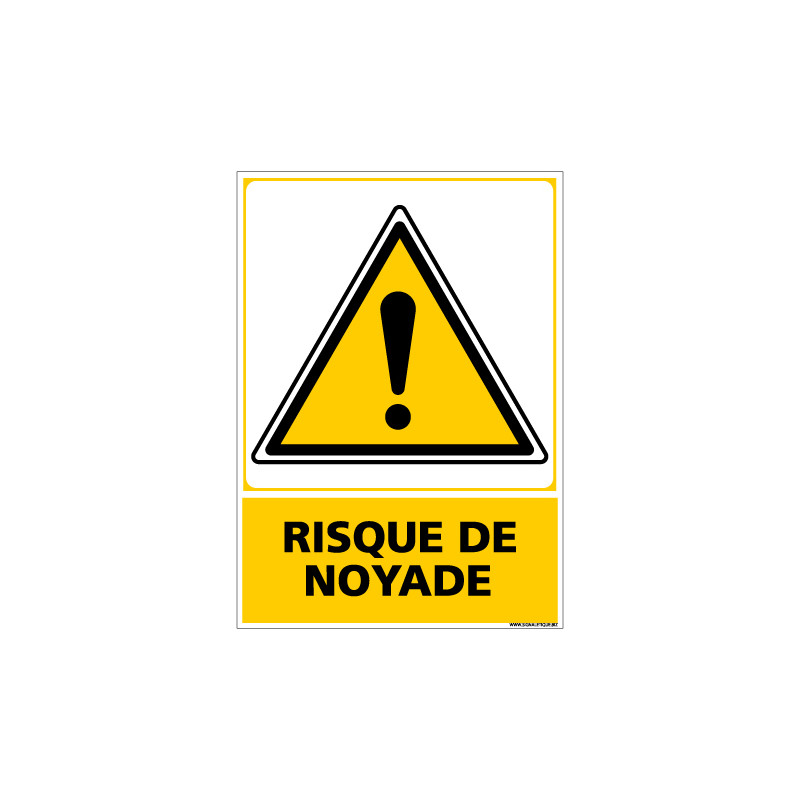 Panneau RISQUE DE NOYADE (C0679)