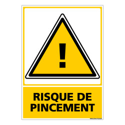 Panneau RISQUE DE PINCEMENT (C0680)