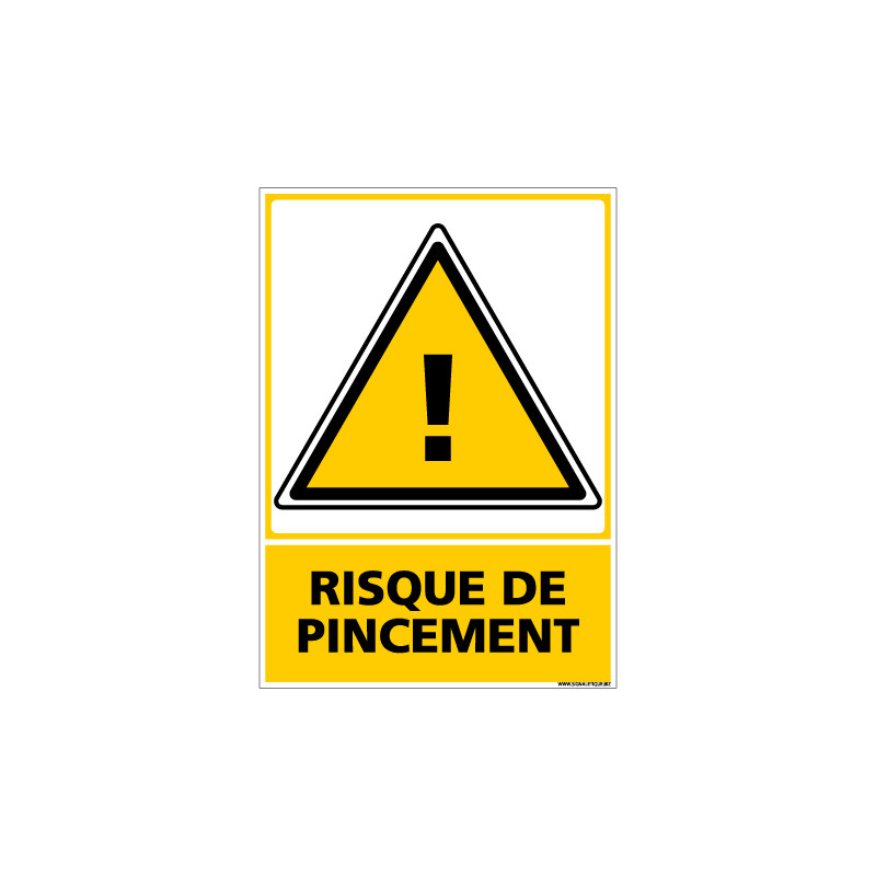 Panneau RISQUE DE PINCEMENT (C0680)