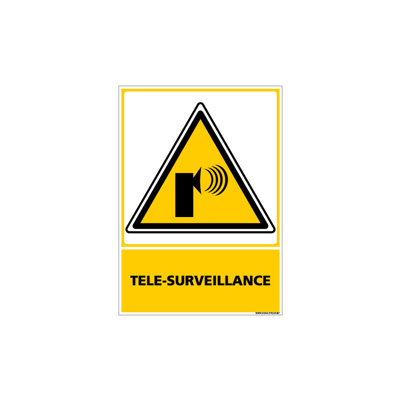 Panneau TELE-SURVEILLANCE (C0687)