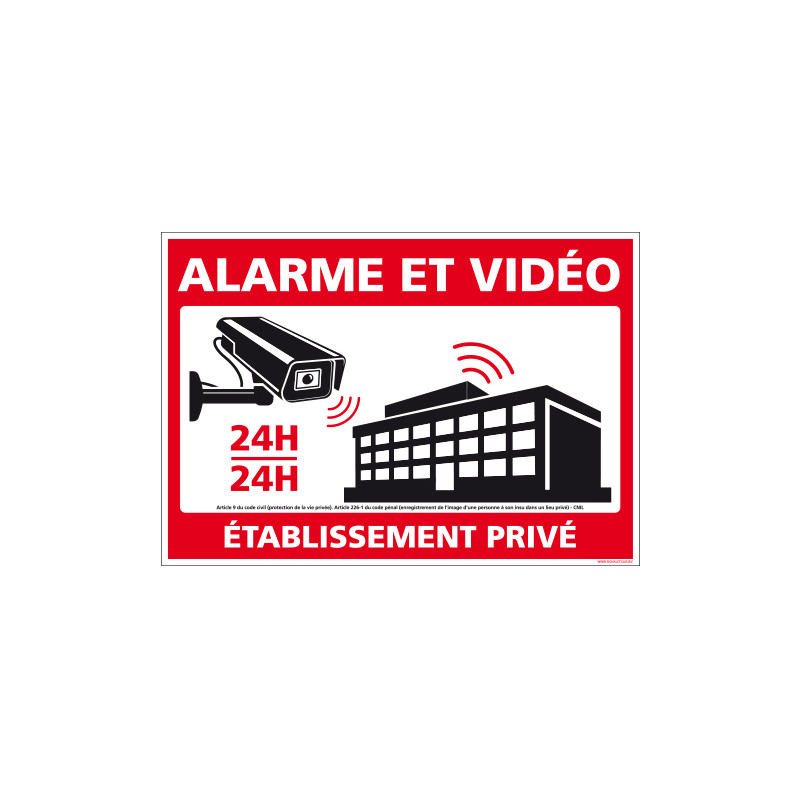 PANNEAU ALARME ET VIDEO 24H/24 - ETABLISSEMENT PRIVE (G1539)