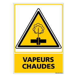 Panneau VAPEURS CHAUDES (C0690)