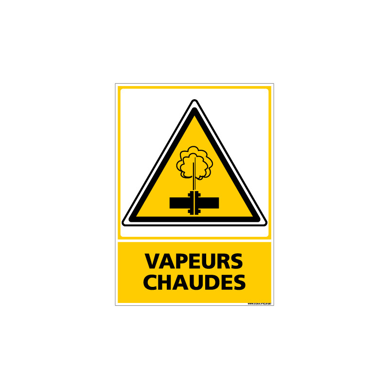 Panneau VAPEURS CHAUDES (C0690)