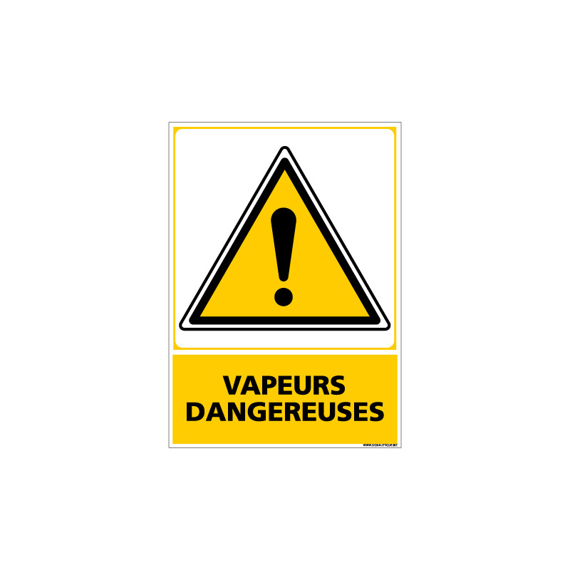 Panneau VAPEURS DANGEREUSES (C0691)