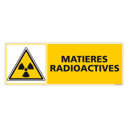 Panneau Matiere radioactives