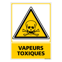 Panneau VAPEURS TOXIQUES (C0693)