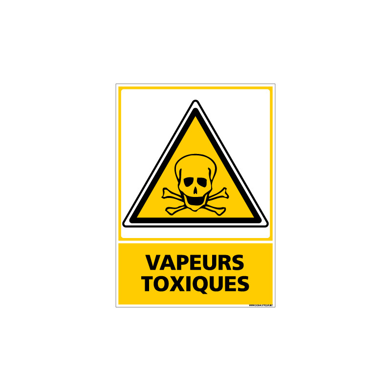 Panneau VAPEURS TOXIQUES (C0693)