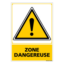 Panneau ZONE DANGEREUSE (C0696)