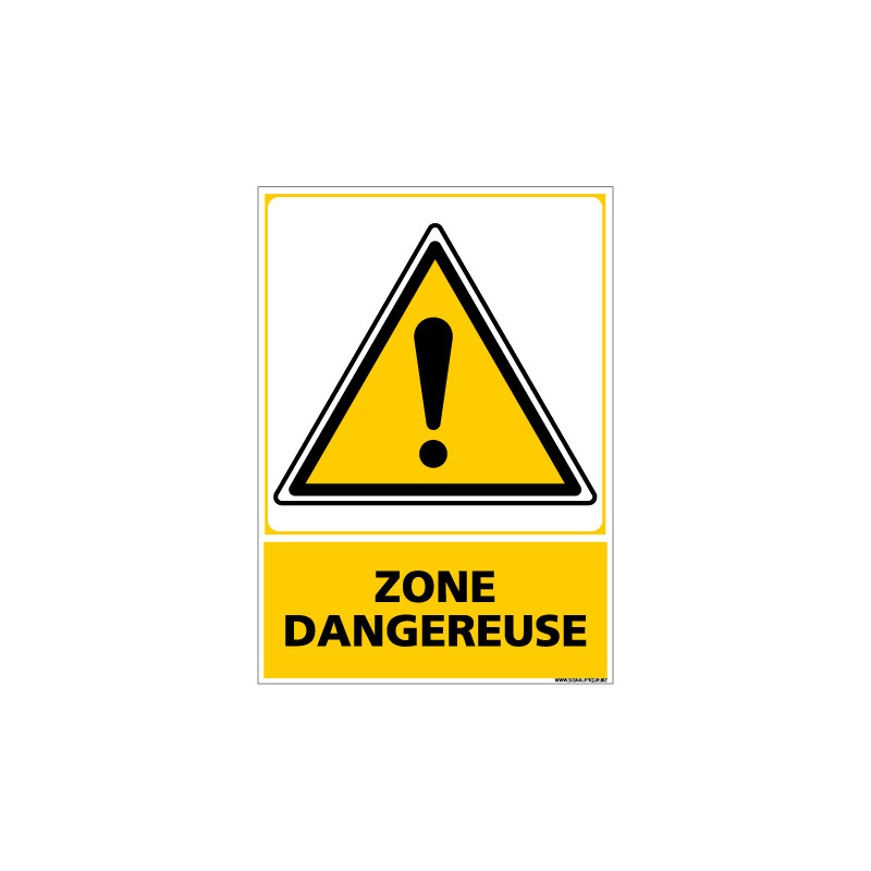 Panneau ZONE DANGEREUSE (C0696) Panneau ZONE DANGEREUSE (C0696)