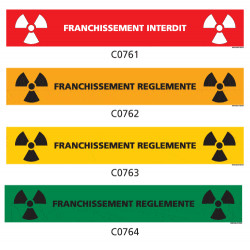 Panneau Signalisation produits dangereux risque ionisant