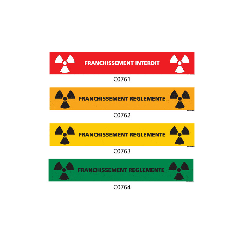 Panneau Signalisation produits dangereux risque ionisant