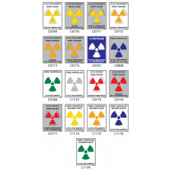 Panneau Signalisation produits dangereux risque ionisant