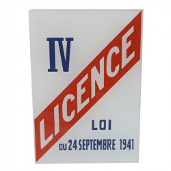 PANNEAU PLEXIGLASS LICENCE...