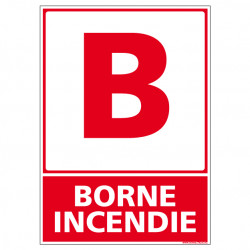 Panneau de Signalisation Incendie BORNE INCENDIE (A0196)