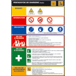 Panneau PENTOXYDE DE DIARSENIC (C0794)