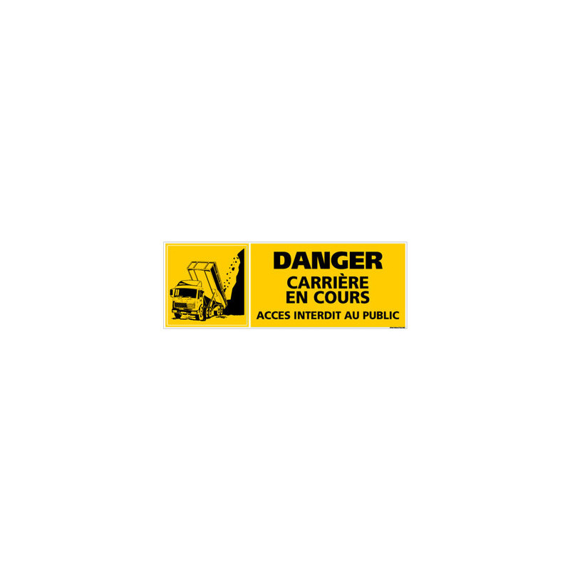 PANNEAU DANGER CARRIERE EN COURS (C0804) PANNEAU DANGER CARRIERE EN COURS (C0804)