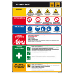 Panneau BITUME CHAUD (C0838)