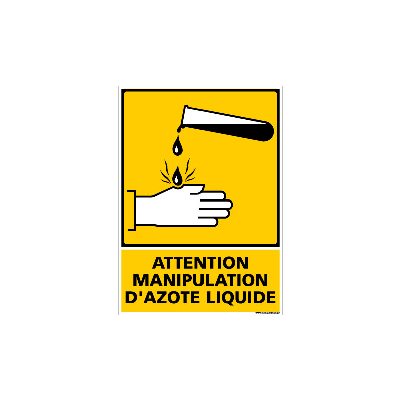 Panneau d'azote Liquide Danger