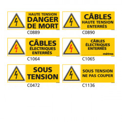 Panneau et Pictogramme de Signalisation danger electrique