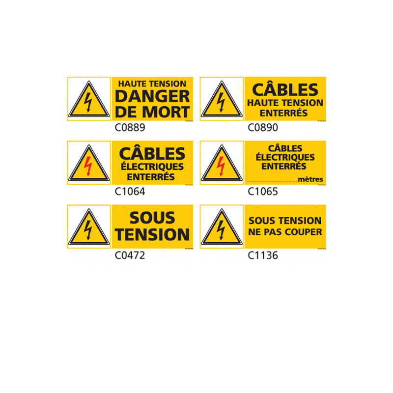 Panneau et Pictogramme de Signalisation danger electrique