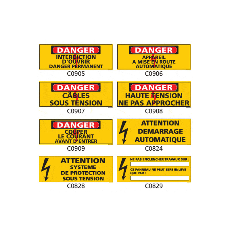 Panneau et Pictogramme de Signalisation danger electrique