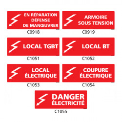 Panneau et Pictogramme de Signalisation danger electrique