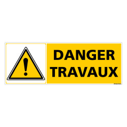 Panneau DANGER TRAVAUX (C0954)