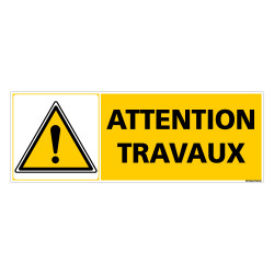 Panneau ATTENTION TRAVAUX (C0955)