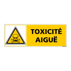 Panneau de Signalisation TOXICITE AIGUE (C1000)