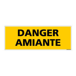 Panneau de Signalisation DANGER AMIANTE (C1002)