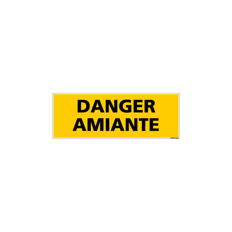 Panneau de Signalisation DANGER AMIANTE (C1002)