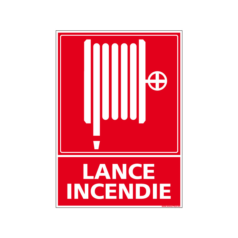 Panneau de Signalisation Incendie LANCE INCENDIE (A0222)