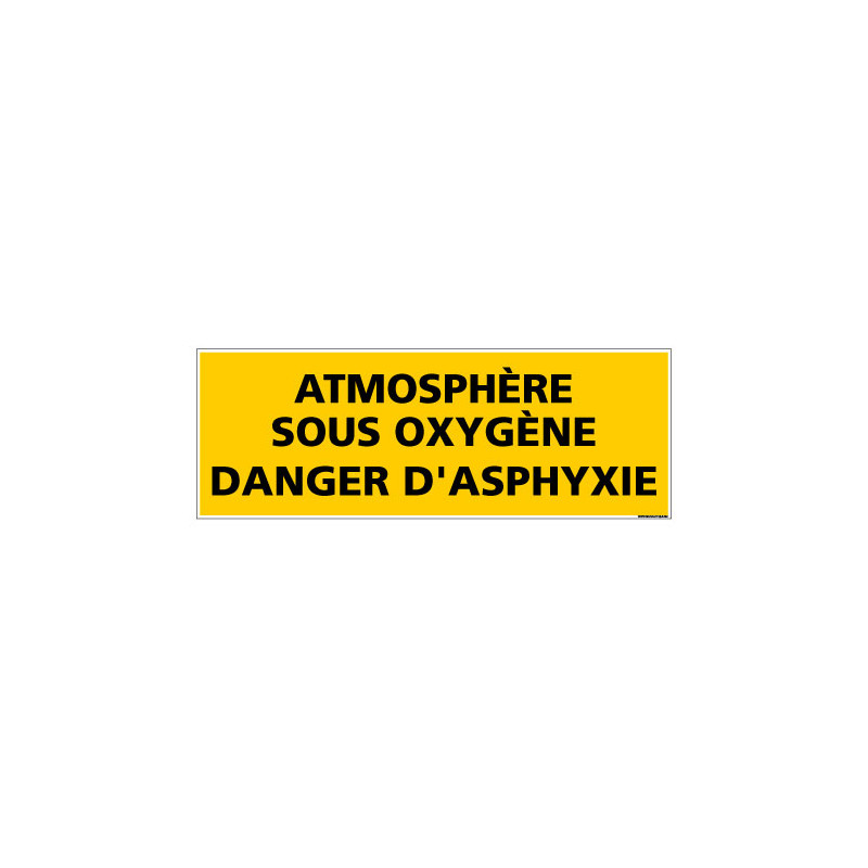 Panneau de Signalisation ATMOSPHERE SOUS OXYGENE (C1009)