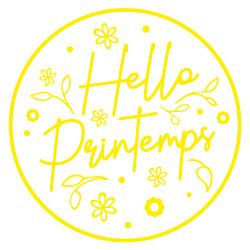 STICKER POUR VITRINE HELLO...