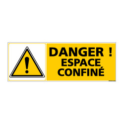 Panneau de Signalisation DANGER ESPACE CONFINE (C1014)