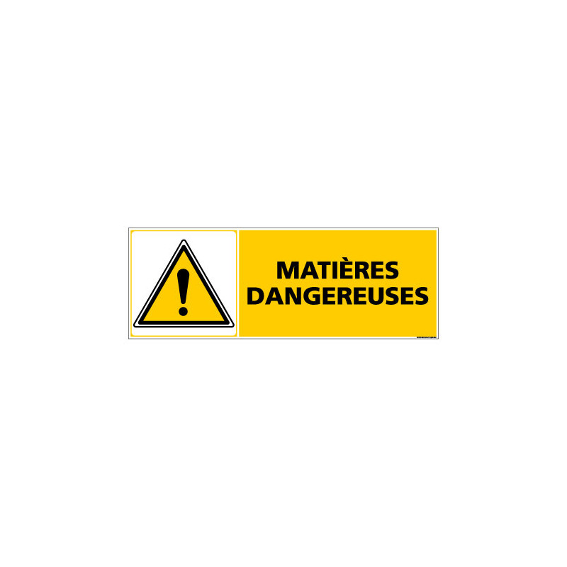 Panneau de Signalisation MATIERES DANGEREUSES (C1018)