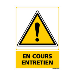 Panneau de Signalisation EN COURS ENTRETIEN (C1050)