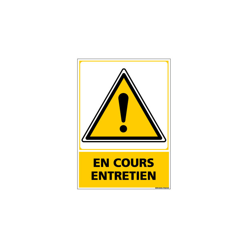 Panneau de Signalisation EN COURS ENTRETIEN (C1050) Panneau de Signalisation EN COURS ENTRETIEN (C1050)
