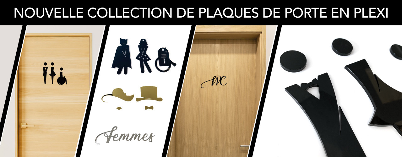 Plaque de porte personnalisable couleurs - Direct Signalétique